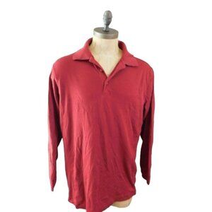 Cutter & Buck Size XL Golf Long Sleeve Mens Polo Shirt Knit Top
